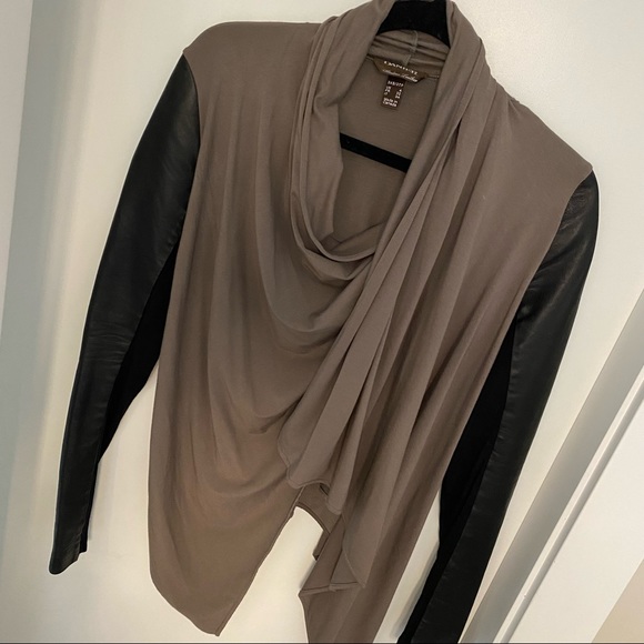 Danier genuine leather cardigan XS - Picture 2 of 4